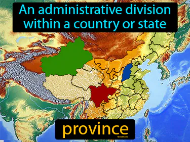 an administrative division within a country or state