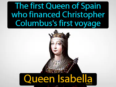 The first Queen of Spain who financed Christopher Columbus's first voyage