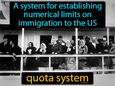 a system for establishing numerical limits on immigration to the US
