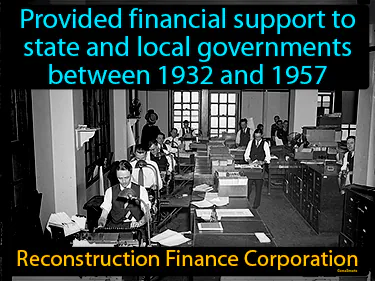 provided financial support to state and local governments between 1932 and 1957