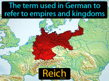 The term used in German to refer to empires and kingdoms