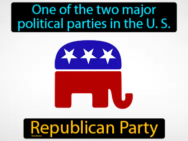 an one of the two major political parties in the U. S.