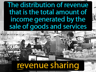 is the distribution of revenue among the stakeholders or contributors