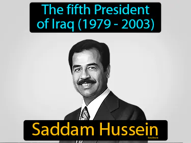 the fifth President of Iraq (1979 - 2003)