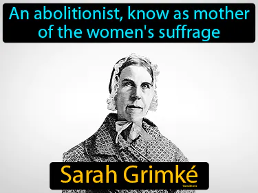 an abolitionist, know as mother of the women's suffrage