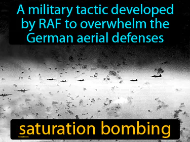 a military tactic developed by RAF to overwhelm the German aerial defenses