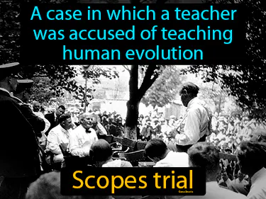 a case in which a teacher was accused of teaching human evolution