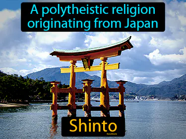 a polytheistic religion originating from Japan