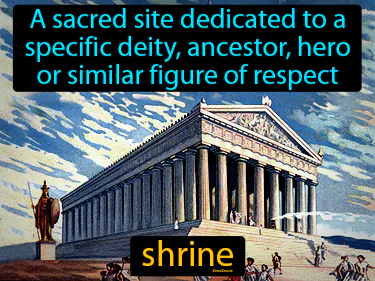 A sacred site dedicated to a specific deity, ancestor, hero or similar figure of respect