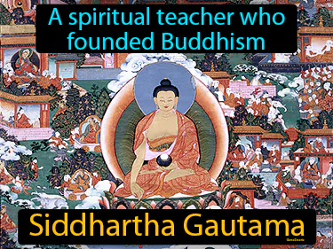 a spiritual teacher who founded Buddhism