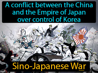 A conflict between the China and the Empire of Japan over control of Korea