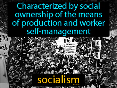 characterized by social ownership of the means of production and worker self-management