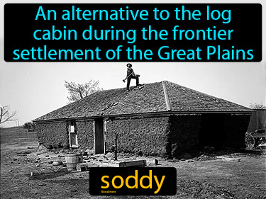 an alternative to the log cabin during the settlement of the Great Plains