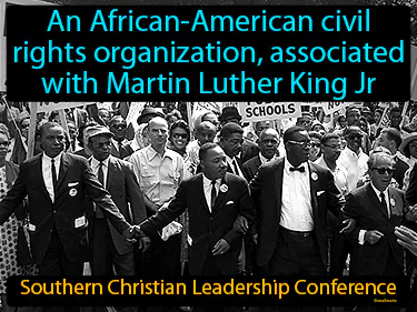 an African-American civil rights organization, associated with Martin Luther King Jr