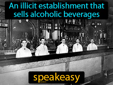 An illicit establishment that sells alcoholic beverages
