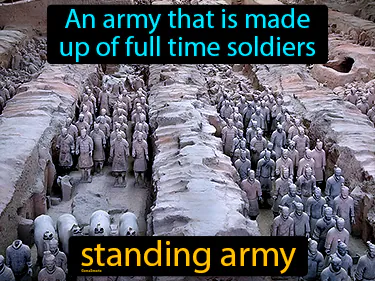 an army that is made up of full time soldiers