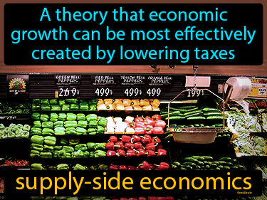 that economic growth can be created by lowering taxes and decreasing regulation