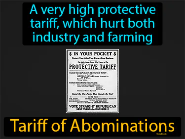 a very high protective tariff, which hurt both industry and farming