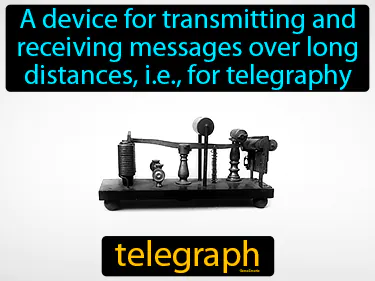 a device for transmitting and receiving messages over long distances, i.e., for telegraphy