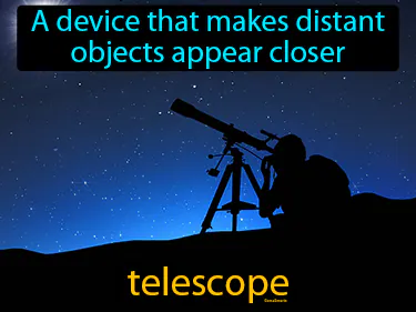 a device that makes distant objects appear closer