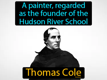 a painter, regarded as the founder of the Hudson River School