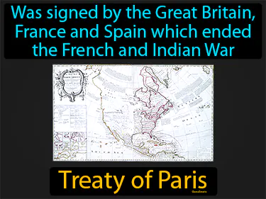 an agreement to end the war between Britain and its American colonies - 1783
