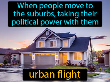 when people move to the suburbs, taking their political power with them