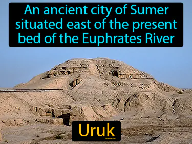 an ancient city of Sumer situated east of the present bed of the Euphrates River