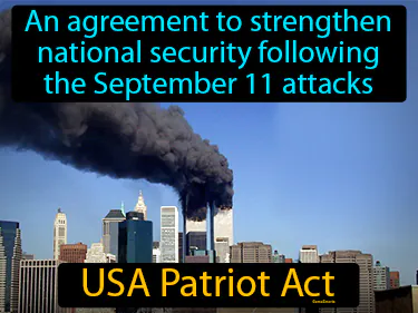 an agreement to strengthen national security following the September 11 attacks