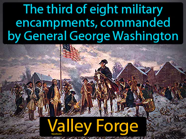 the third of eight military encampments, commanded by General George Washington