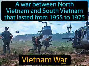 a war between North Vietnam and South Vietnam that lasted from 1955 to 1975