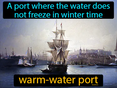 A port where the water does not freeze in winter time
