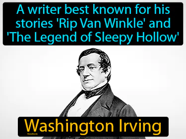 a writer best known for his stories 'Rip Van Winkle' and 'The Legend of Sleepy Hollow'