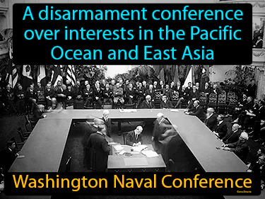 a disarmament conference over interests in the Pacific Ocean and East Asia
