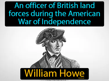 an officer of British land forces during the American War of Independence