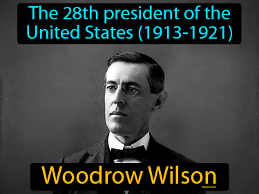 the 28th president of the United States (1913-1921)