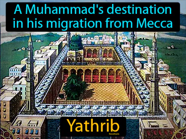 A Muhammad's destination in his migration from Mecca