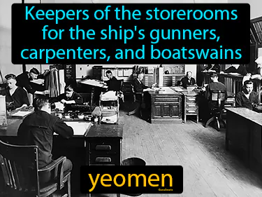 keepers of the storerooms for the ship's gunners, carpenters, and boatswains