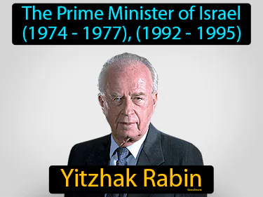 the Prime Minister of Israel (1974-1977), (1992-1995)