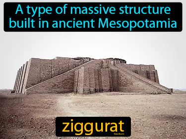a type of massive structure built in ancient Mesopotamia