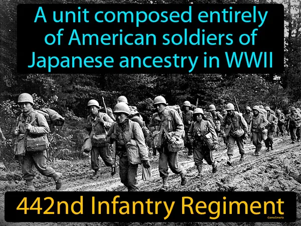 a unit composed entirely of American soldiers of Japanese ancestry in WWII