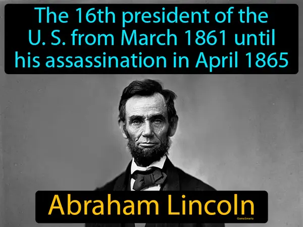the 16th president of the U. S. from March 1861 until his assassination in April 1865