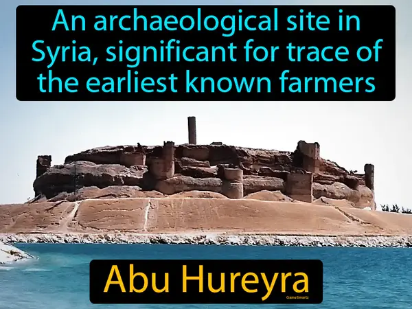 an archaeological site in Syria, significant for trace of the earliest known farmers