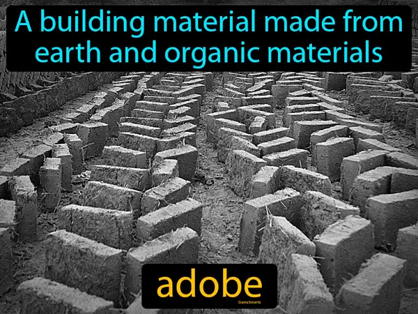 a building material made from earth and organic materials