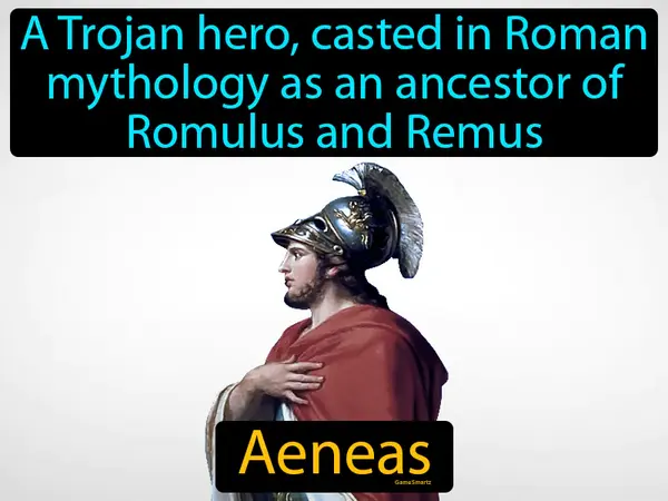 a Trojan hero, casted in Roman mythology as an ancestor of Romulus and Remus