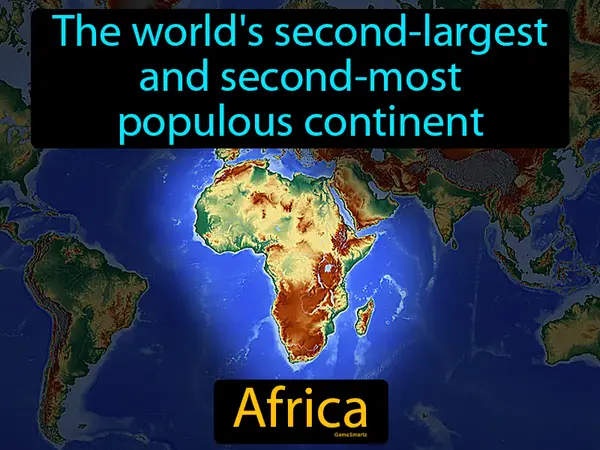 the world's second-largest and second-most populous continent