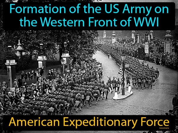 formation of the US Army on the Western Front of WWI
