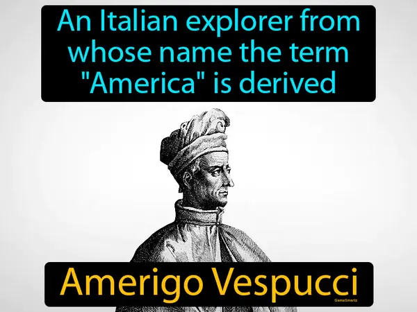 an Italian explorer from whose name the term America, is derived