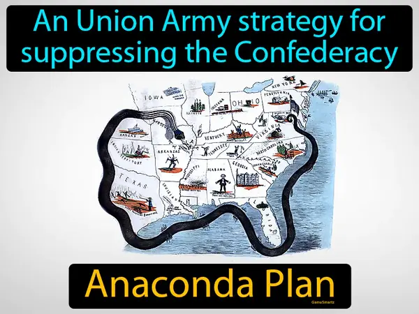 an Union Army strategy for suppressing the Confederacy