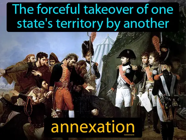 The forceful takeover of one state's territory by another